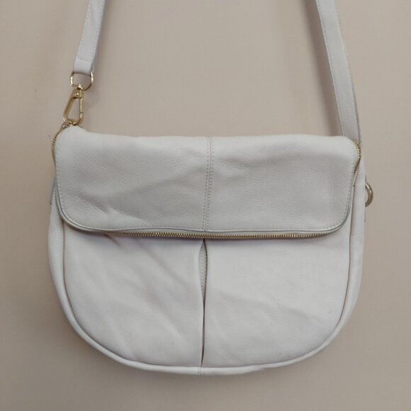 Whistles leather cream crossbody bag - Picture 4 of 13
